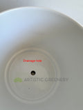 CER0027WHI Straight Cylinder Ceramic Pots - White Gloss - 3 Sizes | ARTISTIC GREENERY