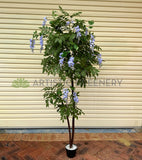 CT006 Faux Wisteria Tree with Purple Flowers 180cm | ARTISTIC GREENERY
