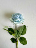 F-SP0107L Real Touch Quality Single Stem Light Blue Latex Rose 44cm | ARTISTIC GREENERY 