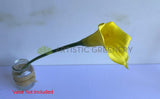 F0008 Faux Calla Lily / Arum Lily Stem 67cm Yellow | ARTISTIC GREENERY