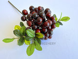 F0165 Artificial Viburnum Berry Spray 33cm Deep Red Fake red berry | ARTISTIC GREENERY