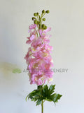 F0254-S93 Faux Delphinium / Stock Flower 80cm (Real Touch) Light Pink | ARTISTIC GREENERY