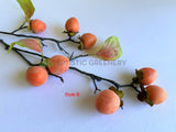 F0264-S90 Artificial Persimmon Fruit Spray 2 Styles