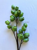 F0299-S90 Faux Gumnuts Sprig 60cm Green | ARTISTIC GREENERY