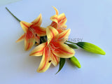 F0303 Artificial Orange Tiger Lily 72cm Orange | ARTISTIC GREENERY