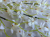 F0319-S90 Spring Flower Spray 116cm WHITE (SPECIAL) | ARTISTIC GREENERY