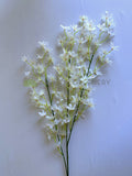 F0319-S90 Spring Flower Spray 116cm WHITE (SPECIAL) | ARTISTIC GREENERY