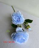 Light Blue - F0375L Silk Ranunculus Spray 55cm Available in 4 Colours | ARTISTIC GREENERY