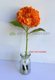 F0395 Real Touch Faux Hydrangea Stem 50cm Orange | ARTISTIC GREENERY