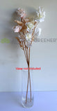 F0399N Silk Boho Style Rose Spray 69cm White / Blush | ARTISTIC GREENERY