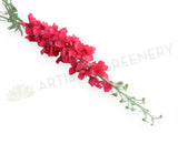 F0407RED Artificial Long Delphinium / Stock Flower Stem 飞燕草 | ARTISTIC GREENERY