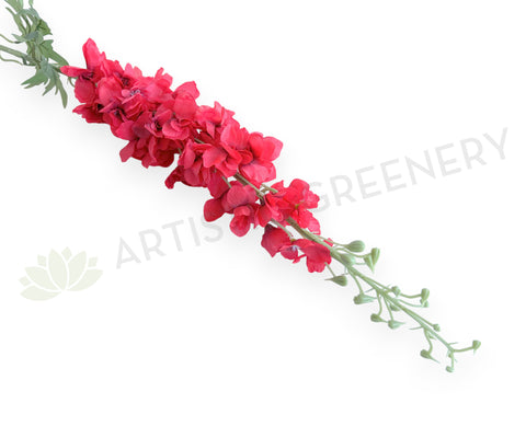 F0407RED Artificial Long Delphinium / Stock Flower Stem 飞燕草 | ARTISTIC GREENERY