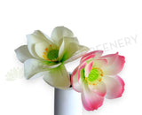 F0415S Artificial Lotus Flower (Nelumbo Nucifera) Small 84cm Pink / White | ARTISTIC GREENERY