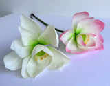 F0415S Lotus Flower (Nelumbo Nucifera) Small 84cm Pink / White