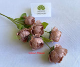 Mauve - F0425 Artificial Cabbage Rose / Ranunculus Spray 69cm 4 colours | ARTISTIC GREENERY
