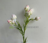 F0435 Artificial Snow Lotus / Saussurea 73cm Light Pink | ARTISTIC GREENERY