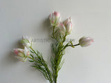 F0435 Artificial Snow Lotus / Saussurea 73cm Light Pink | ARTISTIC GREENERY