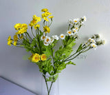 F0438 Artificial Chamomile Spray 54cm Yellow / White | ARTISTIC GREENERY