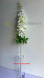 F0439 Large Silk Delphinium  Stock Flower 123cm White | ARTISTIC GREENERY