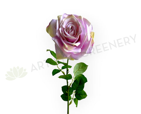 F0443 Silk Large Garden Rose 83cm Light Purple | ARTISTIC GREENERY