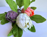 F0444 Silk King Protea / Protea Cynaroides Single Stem 65cm 3 Colours | ARTISTIC GREENERY