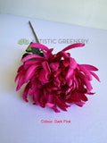 Dark Pink - F0450 Silk Chrysanthemum Single Stem 64cm  5 colours SPECIAL | ARTISTIC GREENERY