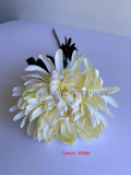 WHITE - F0450 Silk Chrysanthemum Single Stem 64cm  5 colours SPECIAL | ARTISTIC GREENERY