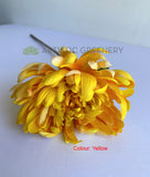 Yellow - F0450 Silk Chrysanthemum Single Stem 64cm  5 colours SPECIAL | ARTISTIC GREENERY