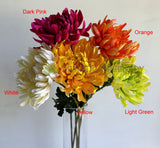 F0450 Silk Chrysanthemum Single Stem 64cm  5 colours SPECIAL | ARTISTIC GREENERY
