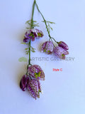 Style C - F0452 Artificial Fritillaria Stem 61cm 3 Styles | ARTISTIC GREENERY