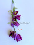 Style B - F0452 Artificial Fritillaria Stem 61cm 3 Styles | ARTISTIC GREENERY