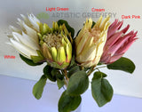 F0457 Artificial Queen Protea Stem 67cm 4 colours | ARTISTIC GREENERY 