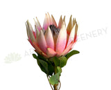 F0458 Silk King Protea Stem 72cm Pink | ARTISTIC GREENERY