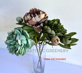 F0459 Artificial Rustic Peony Spray 58cm | ARTISTIC GREENERY 