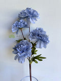 F0463 Artificial Rustic Blue Peony 74cm | ARTISTIC GREENERY 