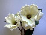 F0466 Artificial White Magnolia Spray 79cm | ARTISTIC GREENERY