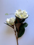 F0466 Artificial White Magnolia Spray 79cm | ARTISTIC GREENERY