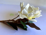 F0466 Artificial White Magnolia Spray 79cm | ARTISTIC GREENERY