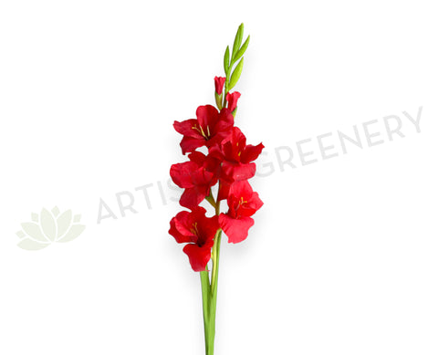 F0468 Artificial Gladiolus Spray 93cm Red | ARTISTIC GREENERY