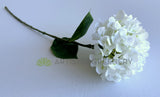F0472 Silk Hydrangea Single Stem 67cm (17cm Dia) White Australia Business | ARTISTIC GREENERY PERTH FAUX FLOWERS SUPPLIER