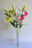 F0478 Casa Blanca Lily 99cm Yellow / White / Pink (SPECIAL) | ARTISTIC GREENERY