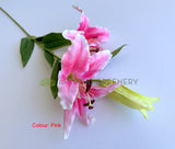 Pink - F0478 Casa Blanca Lily 99cm Yellow / White / Pink (SPECIAL) | ARTISTIC GREENERY