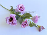 F0481 Silk Lisianthus Spray 80cm Lilac SPECIAL | ARTISTIC GREENERY 桔梗