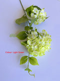 F0483 Silk Hydrangea Stem 89cm White / Light Green (Clearance Stock) Cheap Silk Flowers | ARTISTIC GREENERY