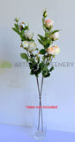 F0484 Small Rose Spray 74cm White / Blush (Clearance Stock) | ARTISTIC GREENERY