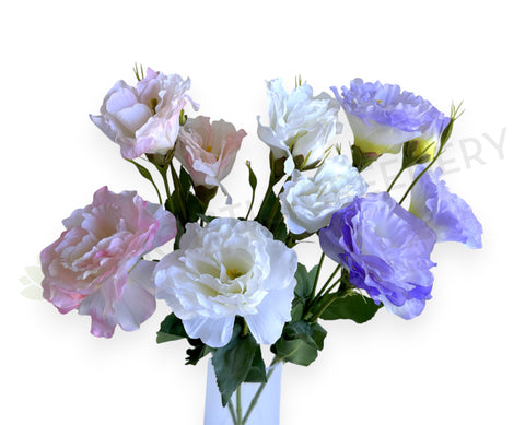 F0487 Lisianthus Spray 53cm Light Pink / White / Light Purple 桔梗