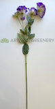 F0488 Artificial Lisianthus Spray 69cm Purple & White | ARTISTIC GREENERY 桔梗