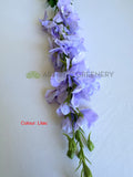F0490 Delphinium / Stock Flower 89cm Latex 8 Colours
