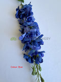 F0490 Delphinium / Stock Flower 89cm Latex 8 Colours