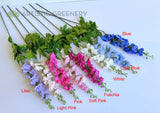 F0490 Delphinium / Stock Flower 89cm Latex 8 Colours